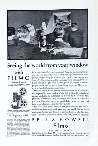 1930 bell howell filmo - bell,