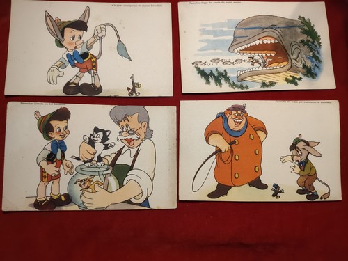 Pinocchio serie 12 cartoline - pinocchio,