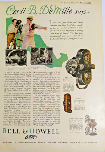 Pubblicità fotocamera vintage