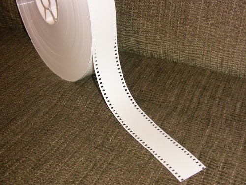 35mm white film leader mylar - 35mm,