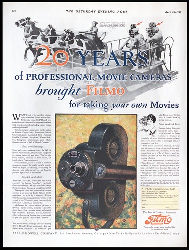 1927 bell howell filmo - 1927,